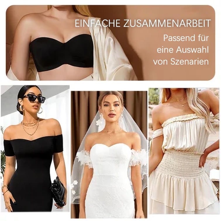 🔥Letzter Tag Kaufe 1 und erhalte 3 Packungen👍Nahtloser, trägerloser, konvertierbarer Bandeau-BH mit voller Unterstützung