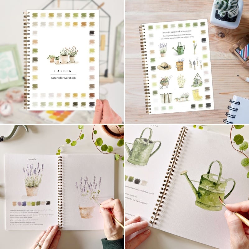 ⏰Last Day 60% OFF Sale🖼️Beginner-Friendly💝Watercolor Workbook