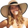 FURTALK Womens Sun Straw Hat Wide Brim UPF 50 Summer Hat Foldable Roll up Floppy Beach Hats for Women