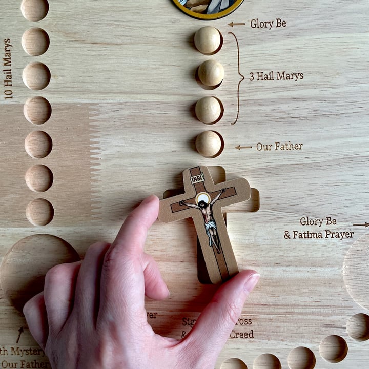 🎉The Best Gift For Children😍🔥Wooden Rosary Board (BUY 2 FREE SHIPPING）