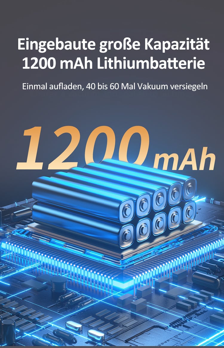 🔥Letzter Tag Verkauf 49% Rabatt ✨✨Mini Akku Vakuumierer – Wird mit Frischhaltebeutel geliefert