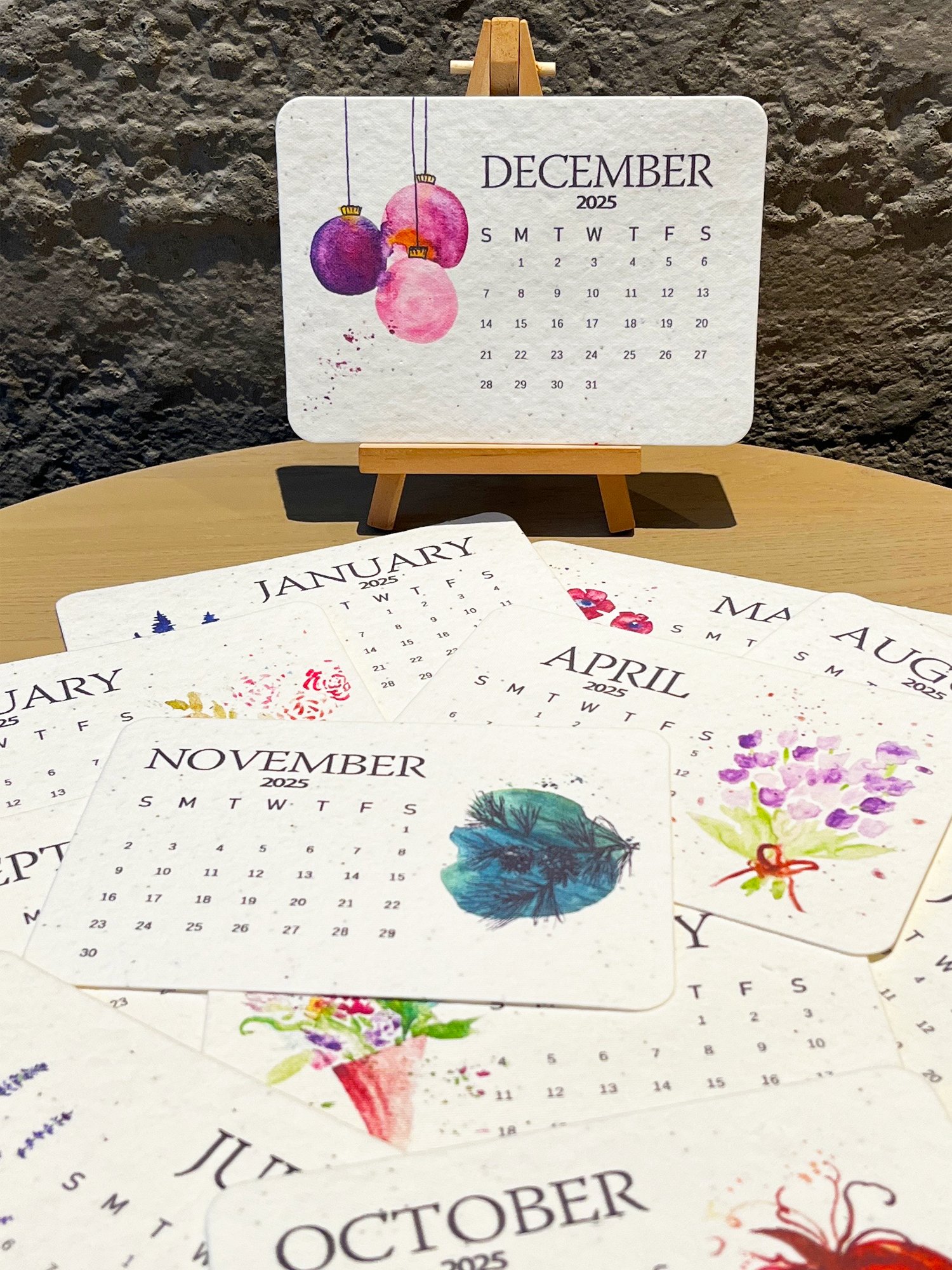 🌱Eco-Friendly Plantable Love Seed Calendar 2025