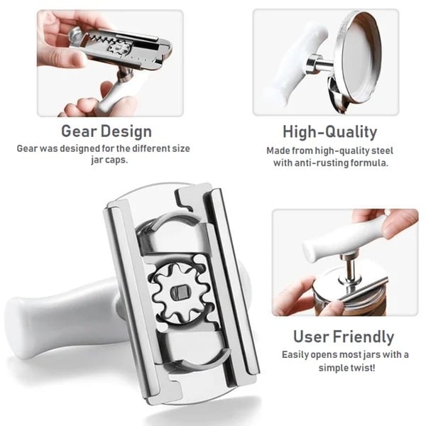 (🌹2022 Mother's Day Promotion 48% OFF)Effortless arthritis Jar Opener - 🔥BUY 2 GET 1 FREE (3 PCS)