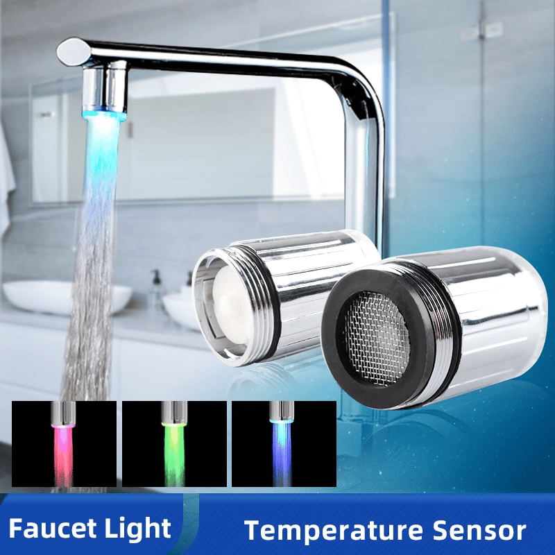 (🔥LAST DAY PROMOTION - SAVE 49% OFF)Temperature Sensing LED Water Faucet-BUY 3 GET 3 FREE