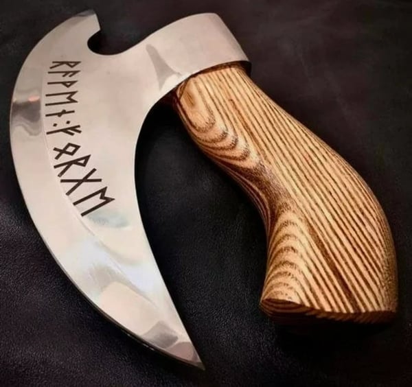 🎁Gift to Him - Viking Hatchet Handmade Pizza Cutting Axe - BUY 2 FREE SHIPPING