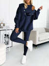 Women Plus Size Hooded Casual and Comfortable Sweatshirt Two-piece Suit