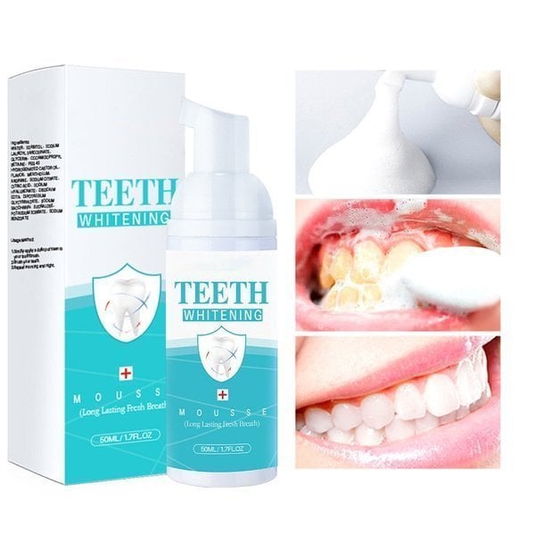 🔥SUMMER SALE 49% OFF -Teeth Whitening Mousse🔥（Buy 2 get 1 free)