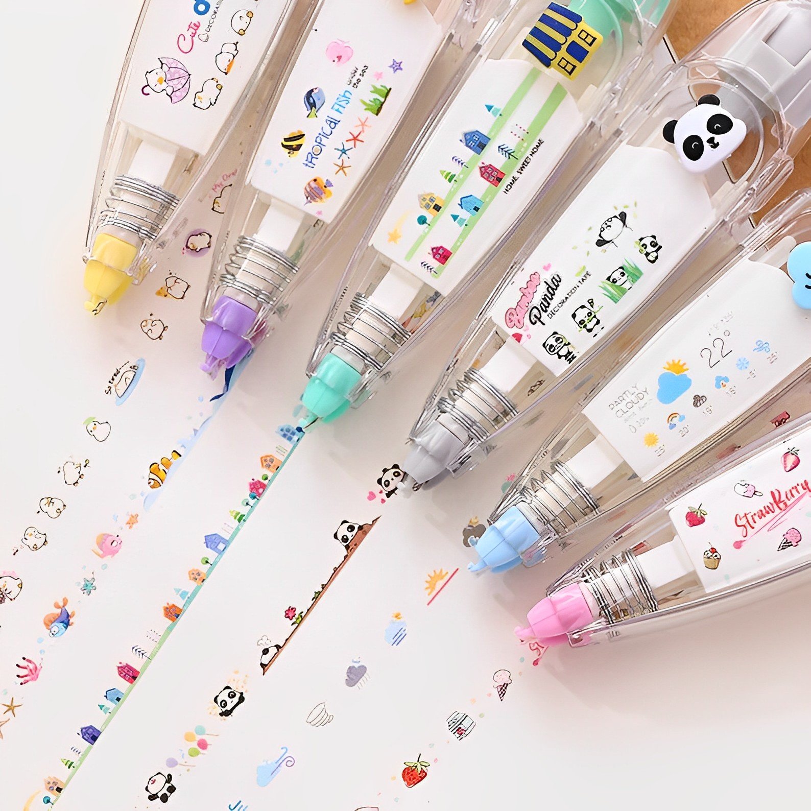 🔥SUMMER HOT SALE 70% Off - Cute Animals Press Type Decorative Pen