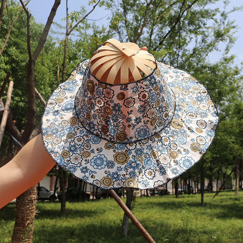 ⏰LAST DAY SALE 50% OFF💥Folding Bamboo Fan Hat