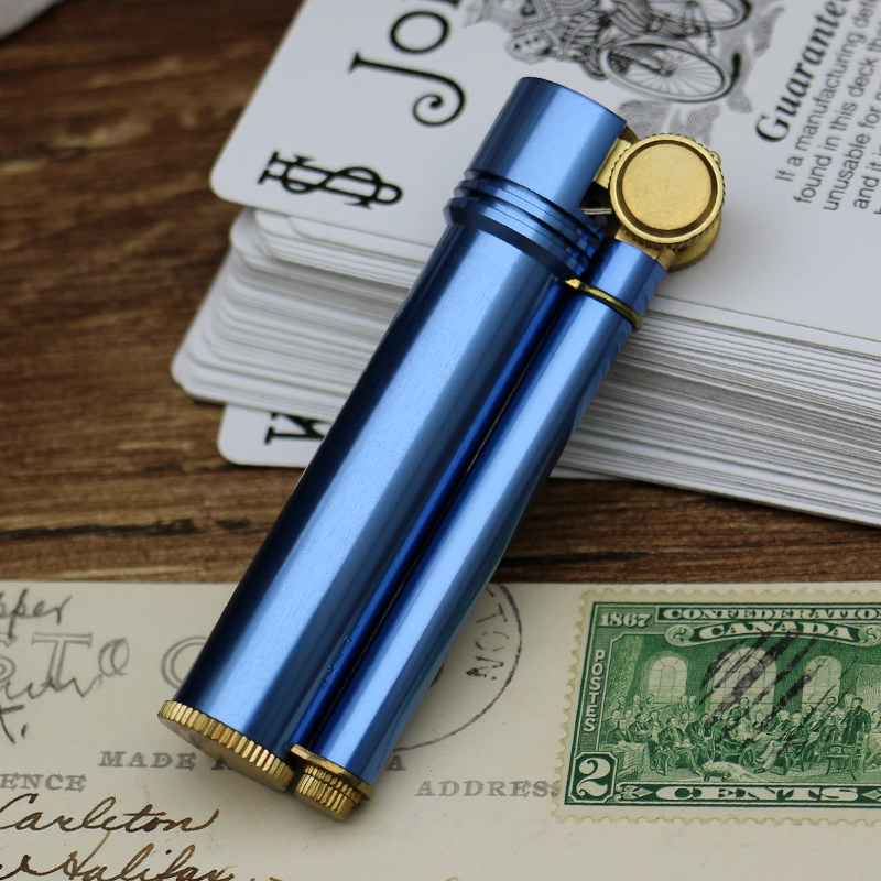 Stainless Steel Brass Vintage Creative Old Kerosene Lighter