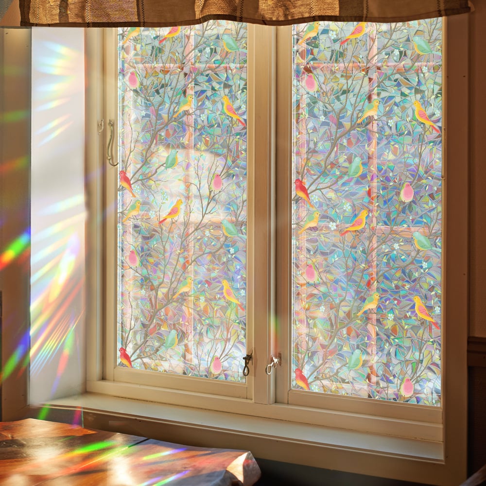 (🌲Early Christmas Sale - 49% OFF) Sun Catcher Prismatic Bird Window Film,43x100 CM