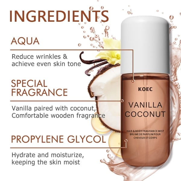 🎁TikTok Last Day Sale - 70% OFF🔥 Vanilla & Cream Body Mist Duo