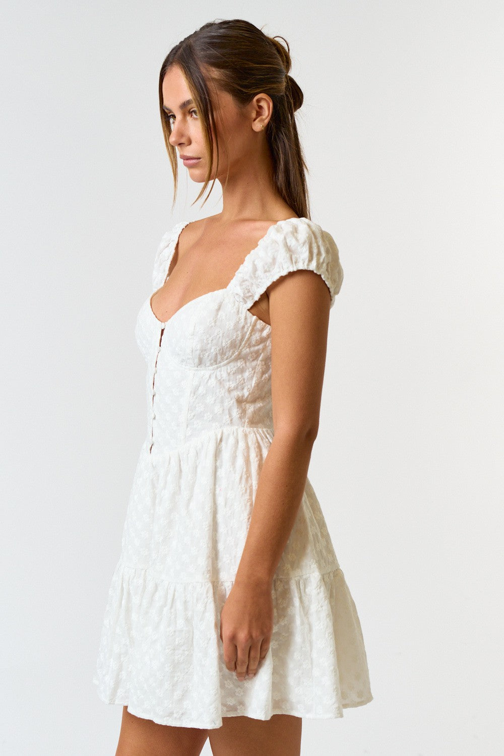 Eva Eyelet Babydoll Dress