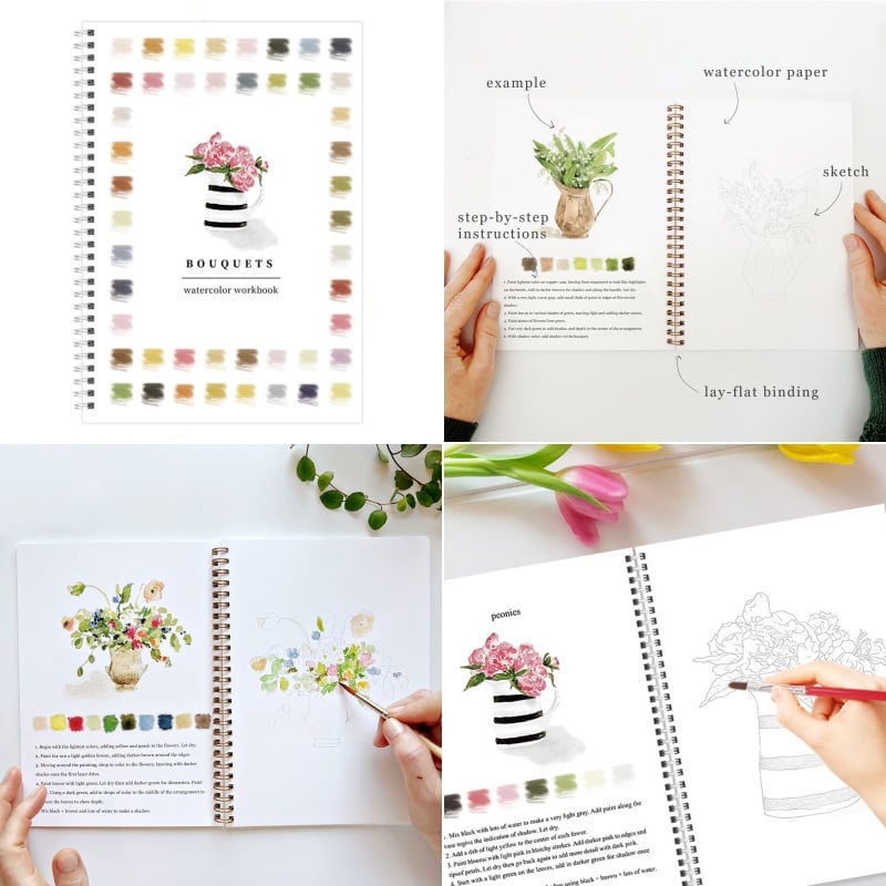 ⏰Children's Day Sale 60% OFF🖼️Beginner-Friendly💝Watercolor Workbook