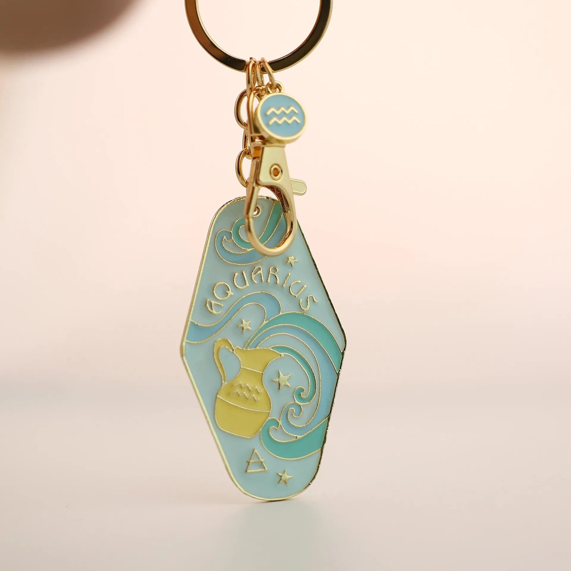 ⏰BUY 3 GET 1 FREE🔮Vintage Illustrated Zodiac Keychain
