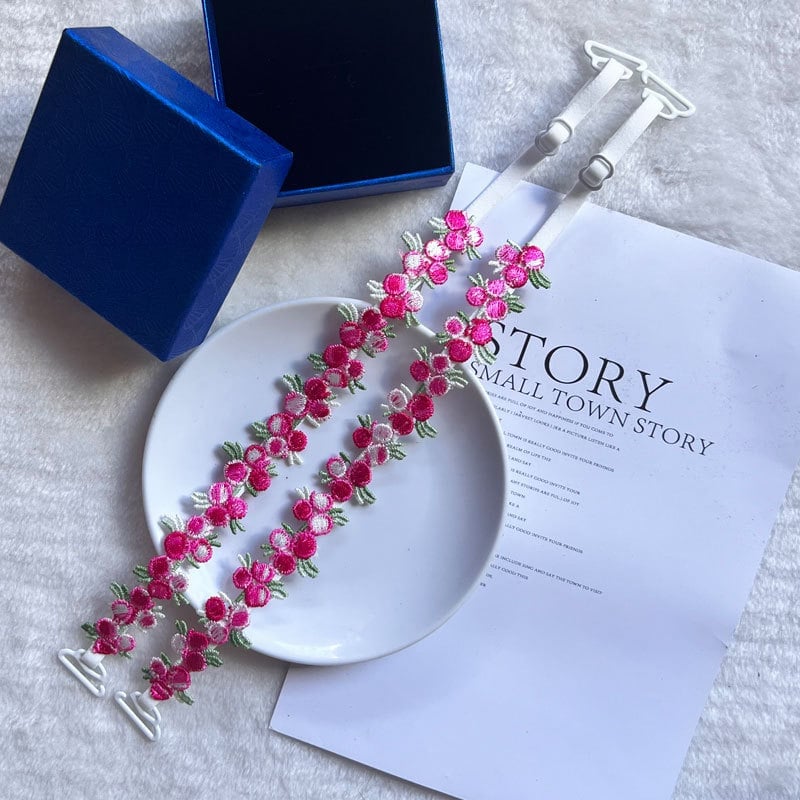 🎁TikTok Last Day Sale - 70% OFF🎉Handcrafted Floral Bra Straps