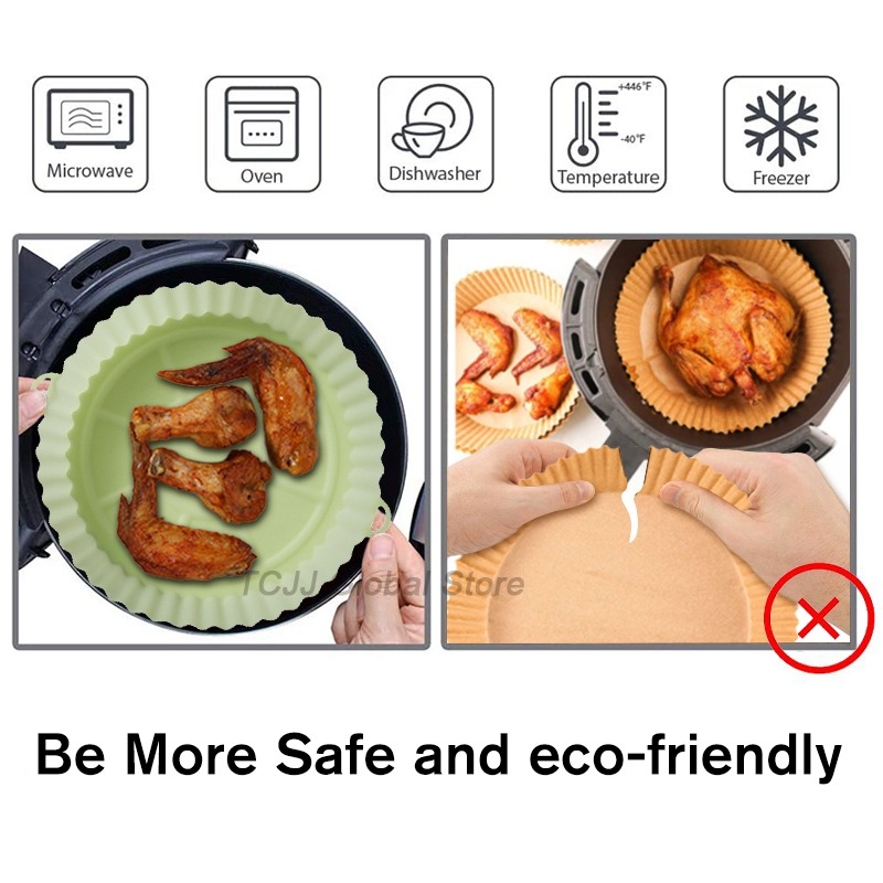 (🔥Last Day Promotion- 48% OFF) Air Fryer Silicone Baking Tray- Buy 2 Get Extra 10% OFF