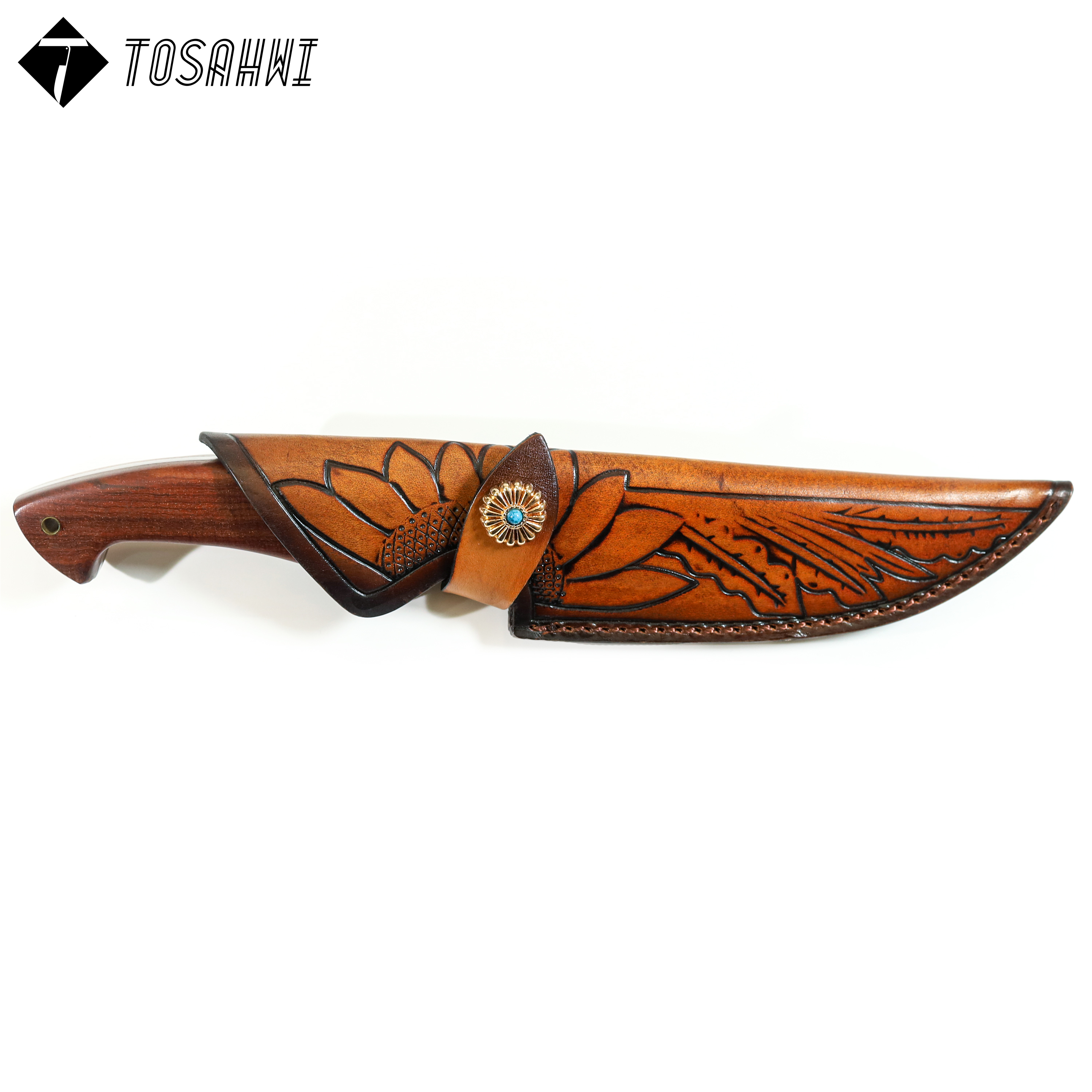 TOSAHWI HANDMADE Sandalwood Handle Fixed Blades-69542