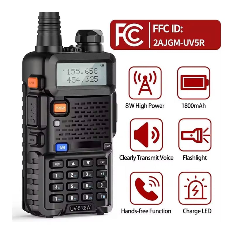 🎁TikTok Last Day Sale - 70% OFF📻✨ UV-5R Dual Band Ham Radio – Stay Connected Anywhere! 🌍🚶‍♂️