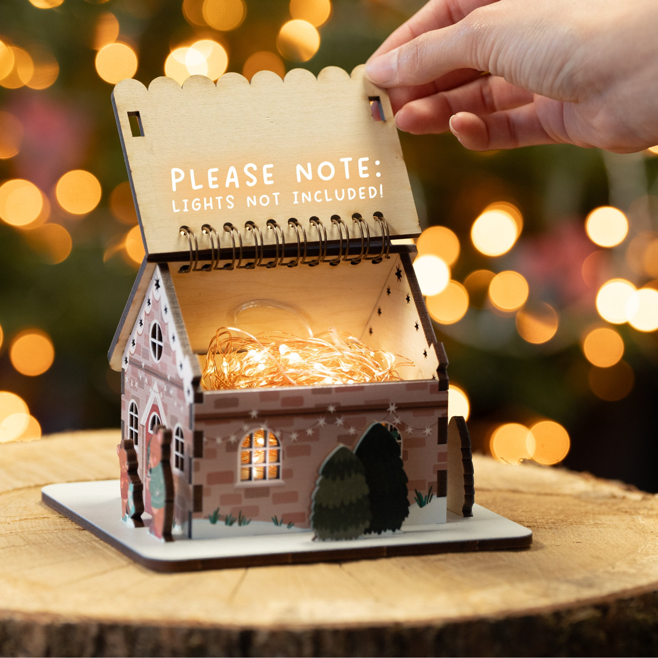 High Quality Wooden-Christmas Cottage Advent Calendar