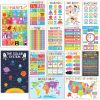 16-Pack Vibrant Educational Posters for Classroom & Homeschool