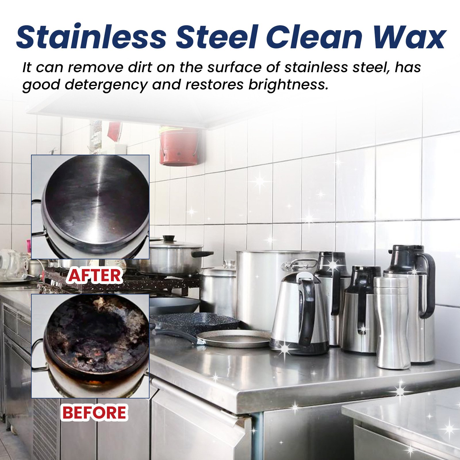 🔥Last Day Promotion 70% OFF🏆Magical Nano-Technology Stainless Steel Cleaning Paste - SURFACE SAFE, NO RESIDUE