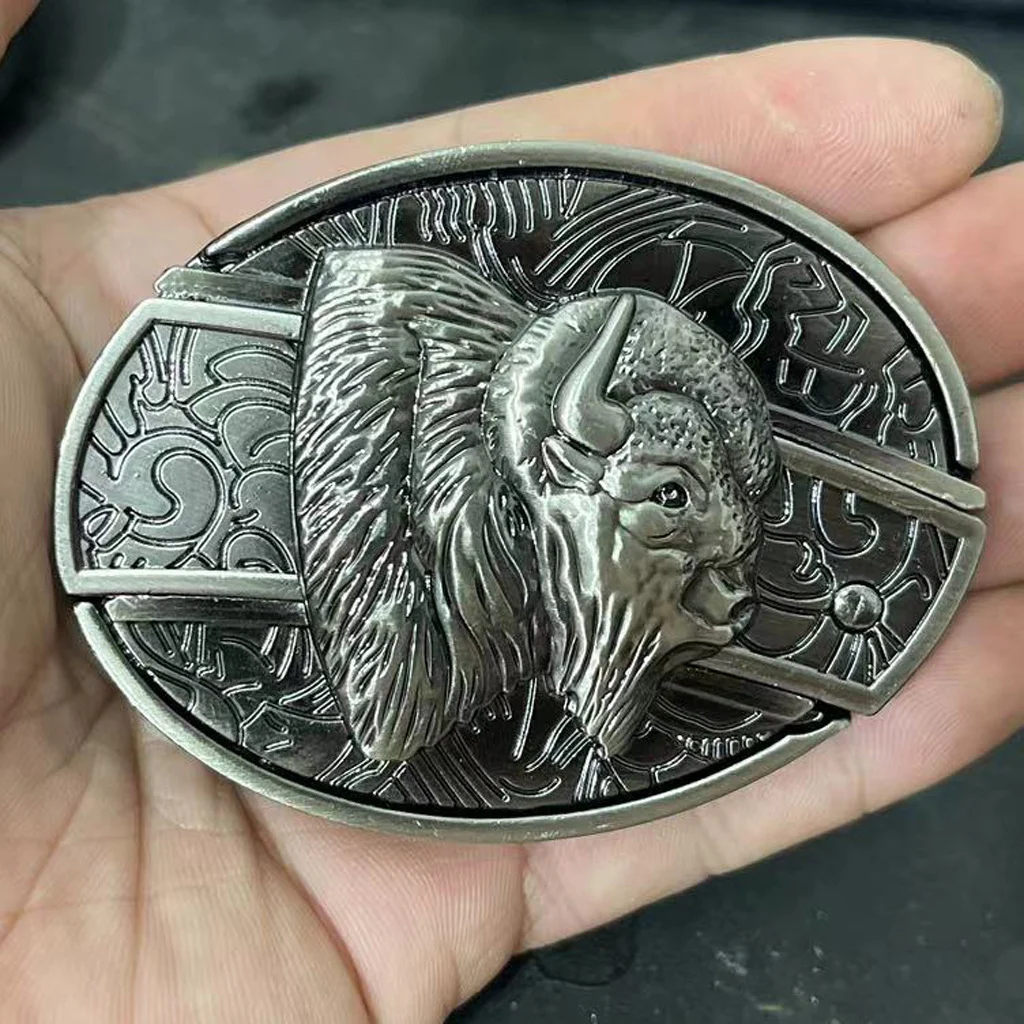 🎅Last Day Sale 50% OFF🌲Fashion Punk Genuine Leather Belt With Knife