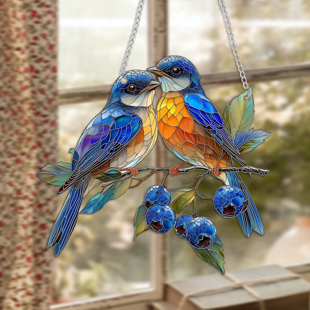 💙Bluebirds Suncatcher Ornament