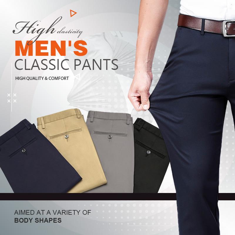 🔥Last day promotion 50% off🔥Men's High Stretch Classic Pants(Buy 2 Free Shipping)