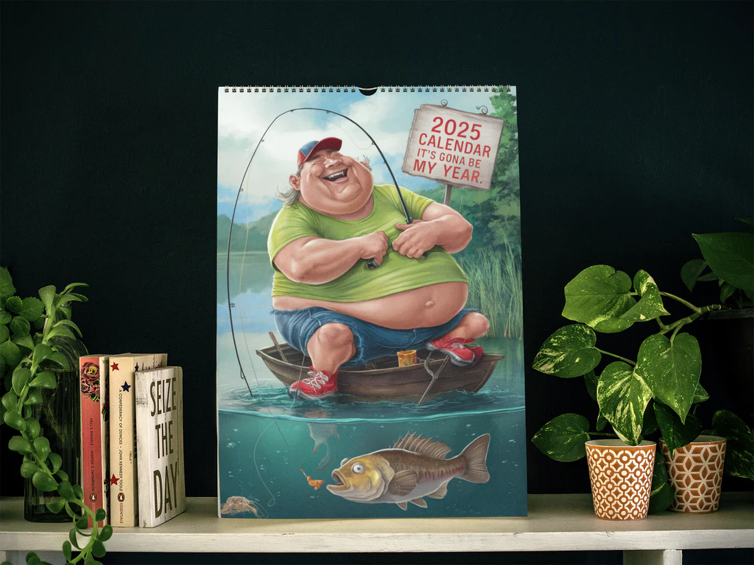 🔥Pre-sale 60% OFF🔥Funny Fishing Calendar 2025