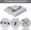 Nialnant 6 Pack Kitchen Towels and Dishcloths Sets,100% Cotton Soft Absorbent Quick Drying Dish Towels for Kitchen,Washing Dishes,12x12 Inches, Multi Color