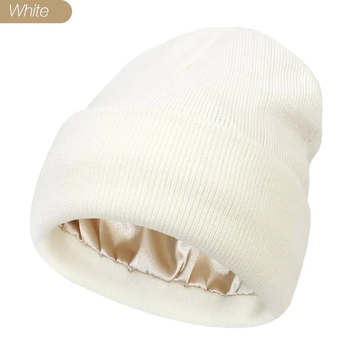 🎅Christmas Promotion 48% OFF-🎁-Satin Lined Winter Beanie Hats-No static-No frizz