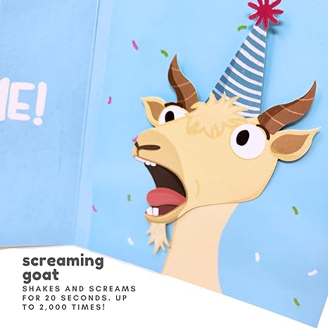 🤣Funny Prank Greeting Card | Goat Scream