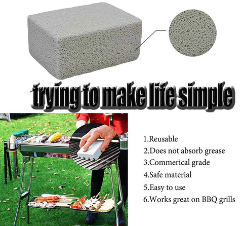 (🔥Last Day Promotion 50% OFF)  Grill Griddle Cleaning Brick Block－Buy 5 Get 5 Free & Free Shipping