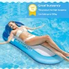 🔥Summer Hot Sale 50% OFF - 🌊Inflatable Water Lounger with Armrests and Breathable Mesh