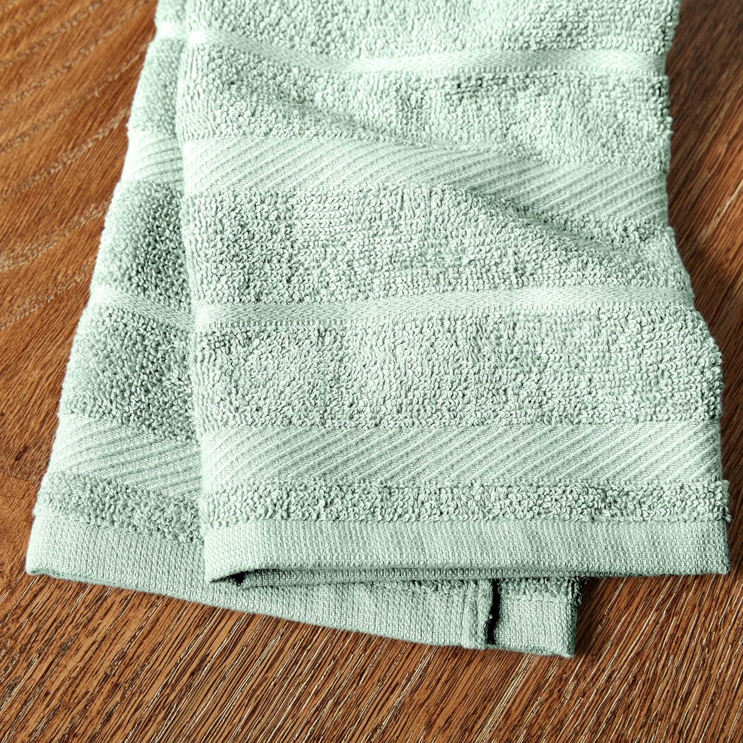 KitchenAid Albany Kitchen Towel 4-Pack Set, Grey/White, 16