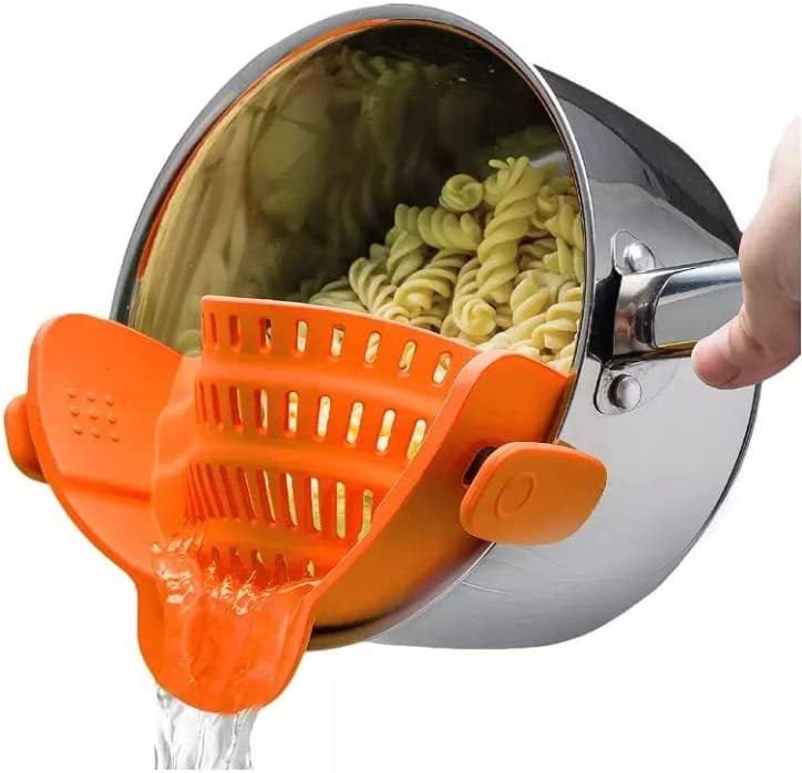 (🔥Last Day Promotion - 50% OFF) Adjustable Silicone Clip On Strainer