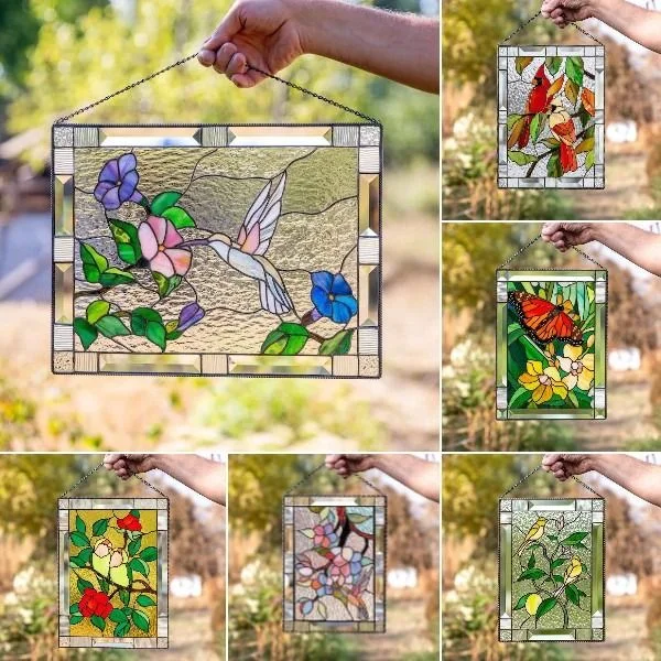 🔥Last Day Promo - 70% OFF🔥 Cardinal Stained Glass Window Panel, Buy 4 Save 20% & Free Shipping