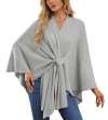 🎄TikTok Christmas Sale - 70% OFF🎉Elegant Shawl Wraps Soft Open Front Poncho Sweater