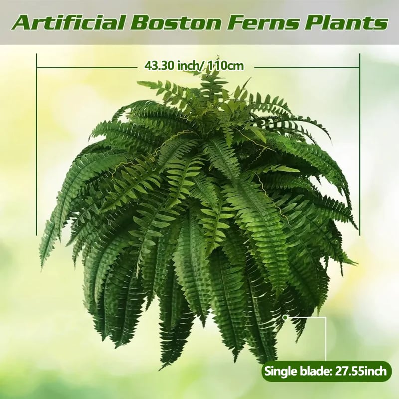 ✨This Week's Special Price $19.98💥UV Resistant Lifelike Artificial Boston Fern