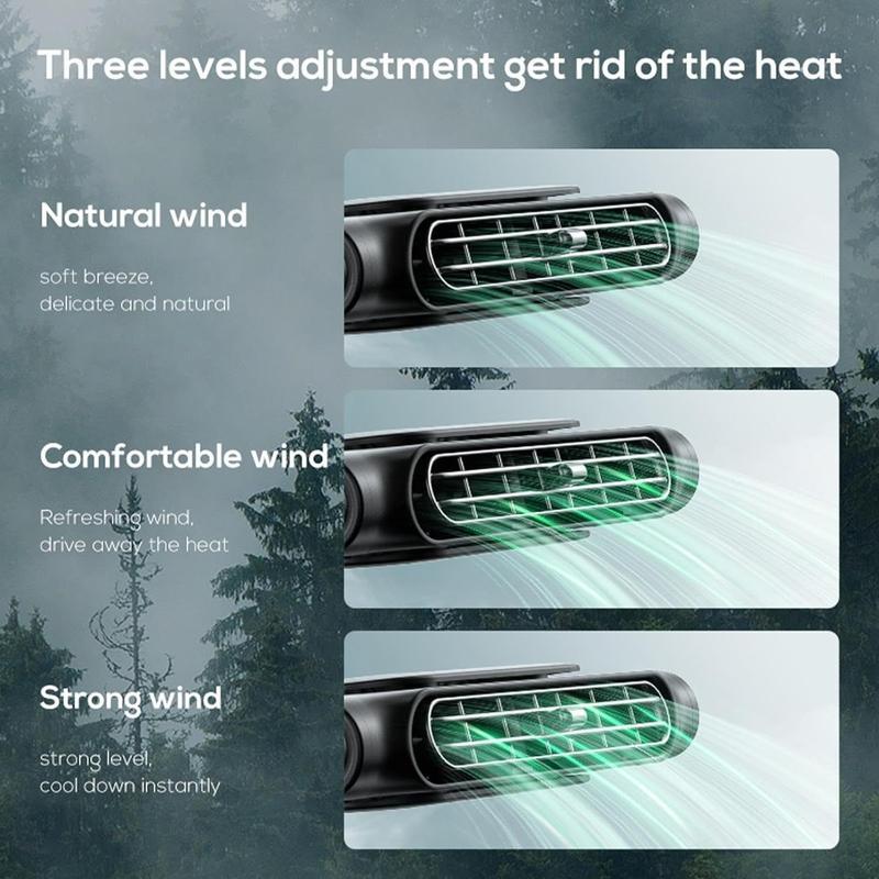 🎁TikTok Last Day Sale - 70% OFF🎉Car Seat Fan USB Plug-in Dual Turbo High Wind Power Car Interior Rear Pillow Car Fan