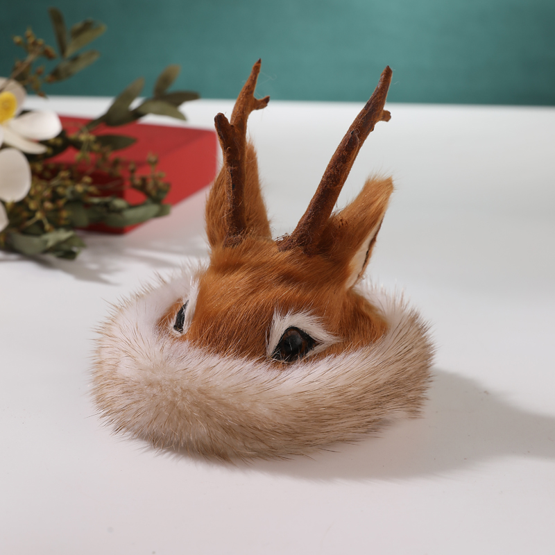 Handmade roe deer hat car dashboard ornaments