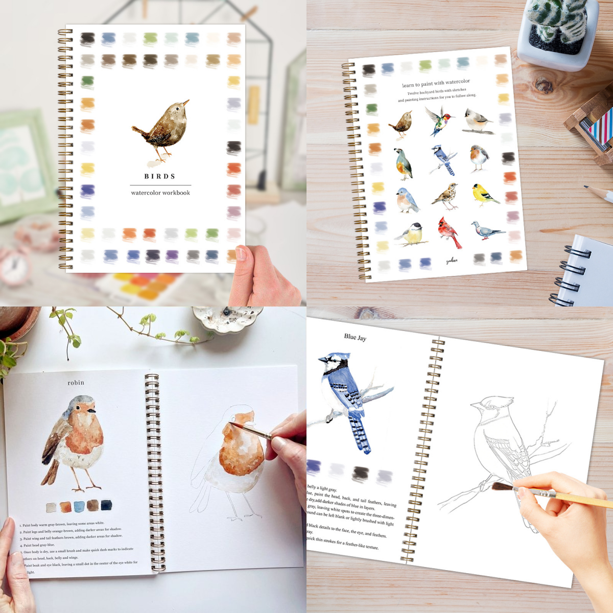 🎁Last Day Promotion 70% OFF💕 Watercolor Workbook🖼️Beginner-Friendly