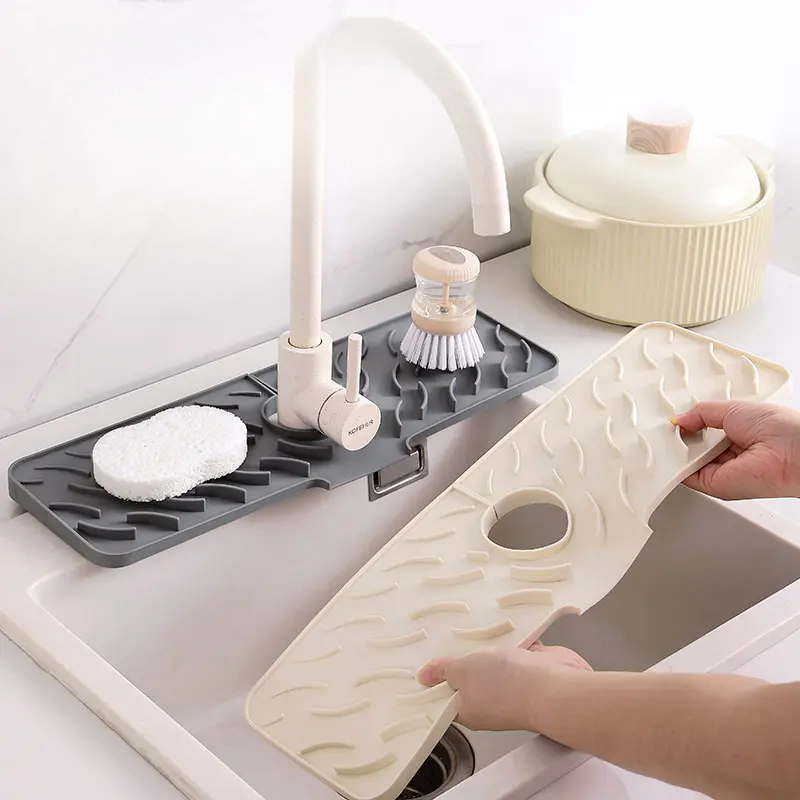 💥LAST DAY SALE 50% OFF💥Wave‑Pattern Silicone Draining Mat⚡BUY 2 FREE SHIPPING