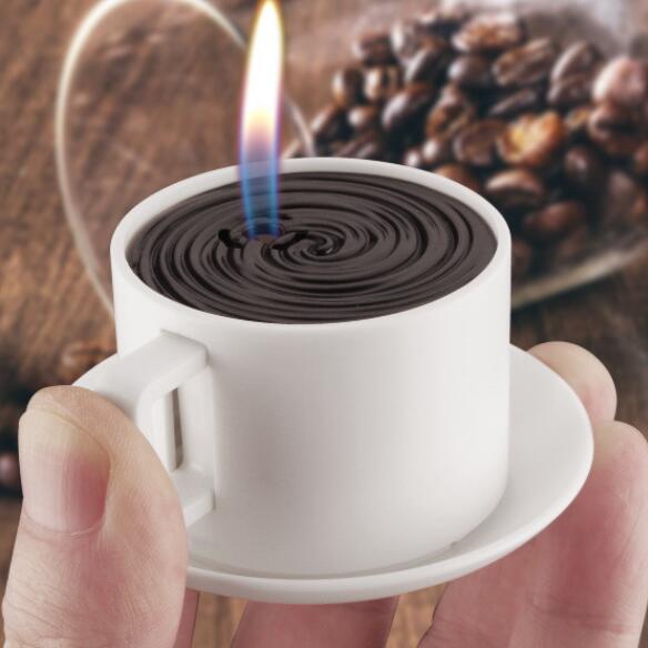 🔥Last Day Promotion - 50% OFF /Exotic Mini Coffee Cup Inflatable Flame Lighter