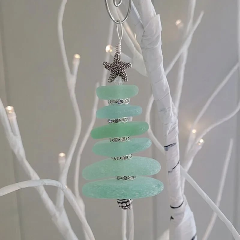 Sea Glass Christmas Tree Ornament