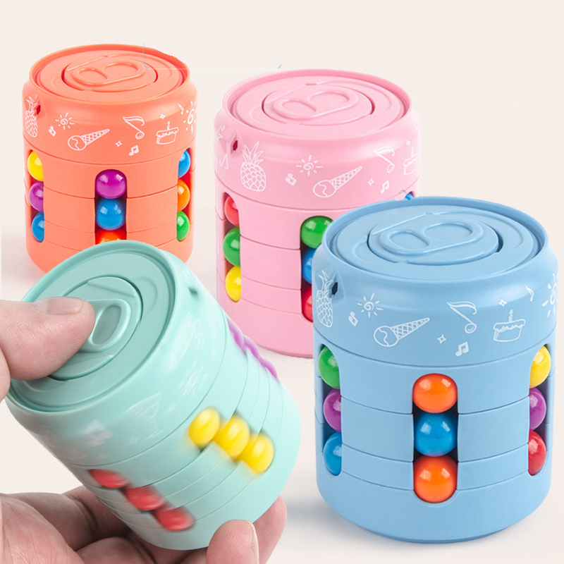 (🌲Early Christmas Sale- SAVE 48% OFF)Rotating Magic Bean Cube--buy 3 get 2 free NOW（5pcs）