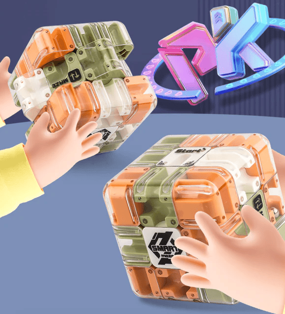 Großes Labyrinth 3D-Puzzle Labyrinthwürfel – spannendes Denkspiel