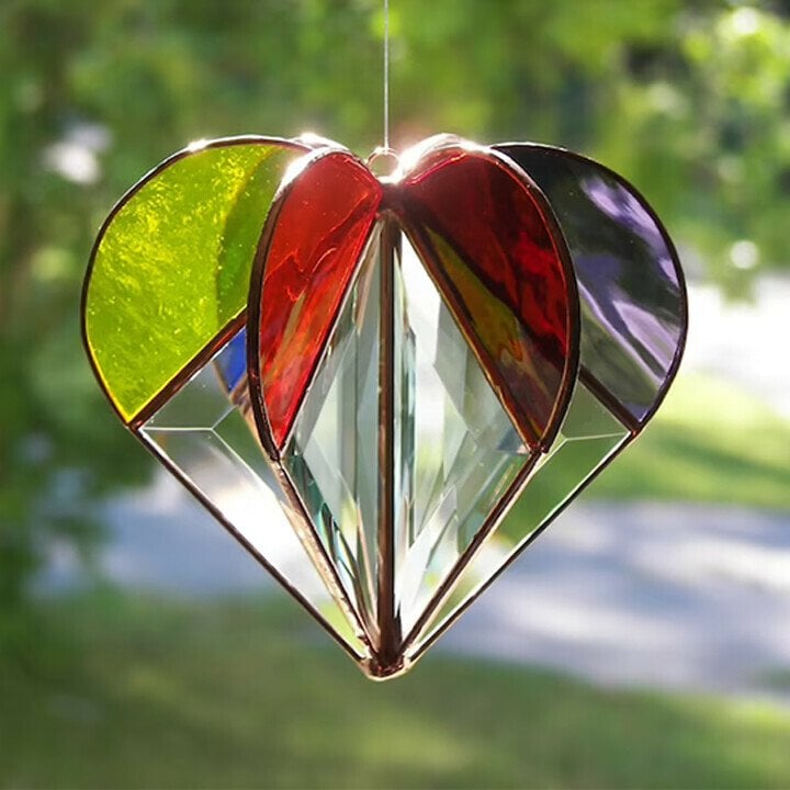 🔥Hot Sale 48% OFF🔥Multi-sided Heart Colourful Decoration