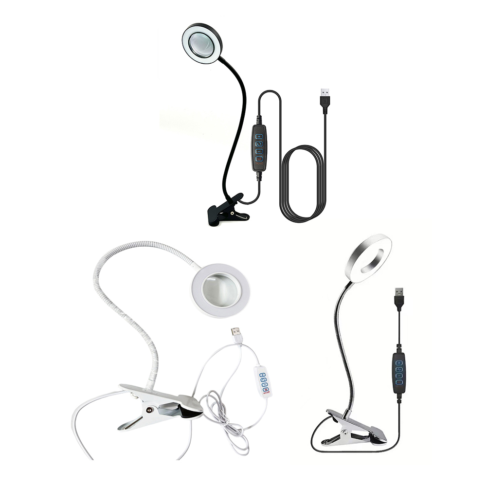 💥LAST DAY SALE 50% OFF💥Magnifying Glass Clip-On Desk Lamp⚡Buy 2 Free Shipping